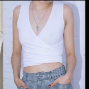 Rayan Wrap Top by Brandy Melville